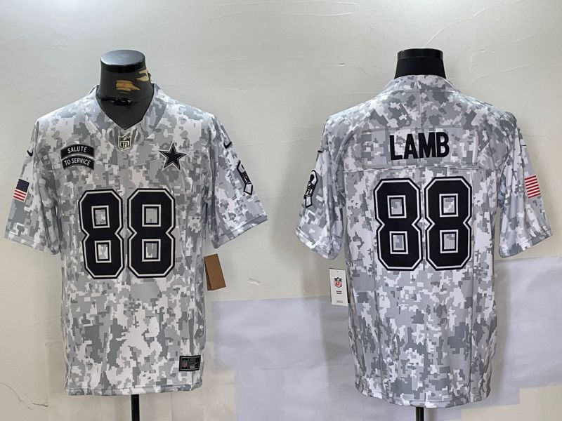Men Dallas Cowboys #88 CeeDee Lamb Nike Arctic Camo 2024 Salute to Service Limited NFL Jersey->denver broncos->NFL Jersey